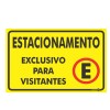 Placa Estacionamento Visitantes Ps413 - Encartale 