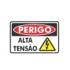 Placa Perigo Alta Tensão Ps80 - Encartale 