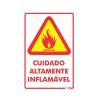 Placa Cuidado Altamente Inflamável Ps17 - Encartale 