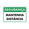 Placa Mantenha Distância Pr1027 - Encartale 