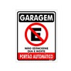 Placa Metal Proibido Estacionar Portão Automático Pm-829 - Encartale 