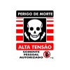 Placa Metal Perigo De Morte Alta Tensão Pm833 - Encartale 