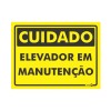 Placa Cuidado Elevador em Manutensão Ps440 - Encartale 