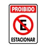 Placa Metal Proibido Estacionar Pm822 - Encartale 