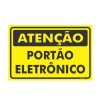Placa Atenção Portão Eletrônico Ps479 - Encartale