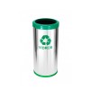 Cesto de Lixo Inox 22 L 24 x 50cm