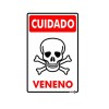 Placa Cuidado Veneno Ps86 - Encartale 