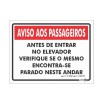 Placa Aviso Aos Passageiros Ps225 - Encartale 