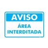 Placa Aviso Área Interditada Ps518 - Encartale 