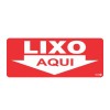 Placa Lixo Aqui Ps152 - Encartale