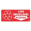 Placa Lixo Reciclável Plástico Ps195 - Encartale