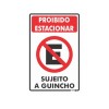 Placa Proibido Estacionar Sujeito a Guincho Ps253 - Encartale 