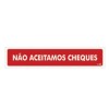 Placa Não Aceitamos Cheques Ps94 - Encartale 