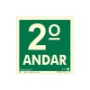 Placa Pvc Pavimento 2º Andar Fotoluminescente Paf337 - Encartale 