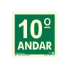 Placa Pvc Pavimento 10º Andar Fotoluminescente Paf345 - Encartale 