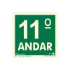 Placa Pvc Pavimento 11º Andar Fotoluminescente Paf346 - Encartale 