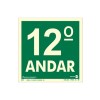 Placa Pvc Pavimento 12º Andar Fotoluminescente Paf347 - Encartale 