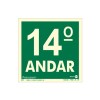Placa Pvc Pavimento 14º Andar Fotoluminescente Paf349 - Encartale 