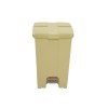 Cesto de Lixo 60 L Quad Pedal Bege