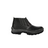 Botina PU Elástico com Bico Preto - Cartom