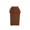 Cesto de Lixo 100 L Quad Basculante Marrom