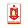 Placa em Poliestireno Extintor Água PS-89