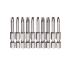 Jogo de Bits Phillips Ph2 50mm com Encaixe de 1/4 Pol. - 10 Peças - Vip Industrial