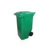 Cesto de Lixo 240 L com Tampa e Roda Verde