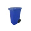 Cesto de Lixo 240 L com Tampa e Roda Azul
