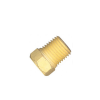 Plug Sextavado Rosca Macho BSP 1/4 Pol em Latão - Lubefer