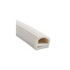 Perfil de Silicone Translucido 15 x 15 60/70sh c/Furo 5mm (Vendido por Metro)