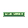 Placa em Poliestireno Saída de Emergência PAF-780