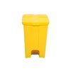 Cesto de Lixo 25L Quadrado c/ Pedal - Amarelo