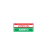 Placa Aberto/Fechado PS-519F/V - Encartale