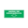 Placa em Poliestireno Saída de Emergência PS-114