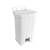 Cesto de Lixo 100 L Quad Roda e Pedal - Branco