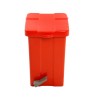 Cesto de Lixo 25 L Quad. Pedal Vermelho