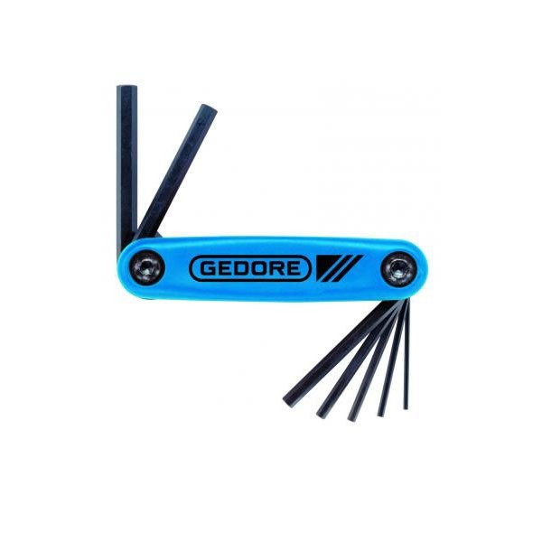 Jogo de Chaves L Hexagonais 1.9mm Armação com 9 Pçs - Gedore