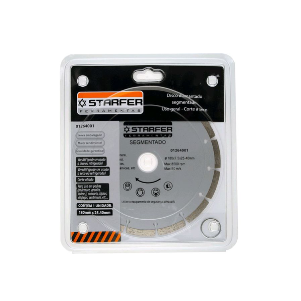 Disco Diamantado 250mm 80 D Videa - Starfer