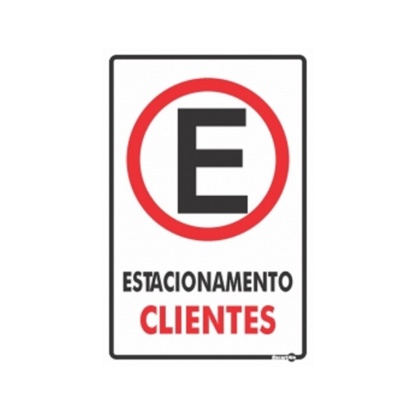 Placa Estacionamento Para Cliente Ps02 - Encartale 