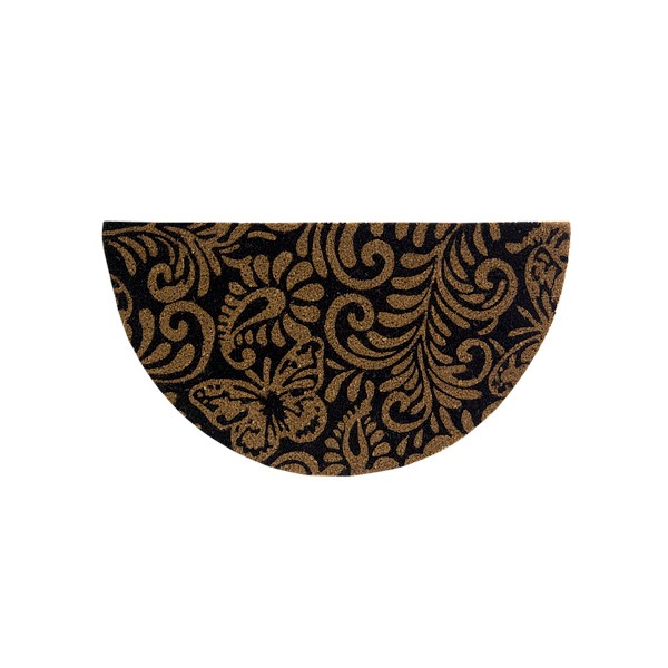Capacho Fibra de Coco 0.60 x 0.33cm Estampado Meia Lua - Bella Casa