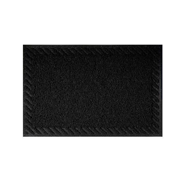 Tapete Capacho Vinil 0.60x 0.90cm - Preto - Bella Casa