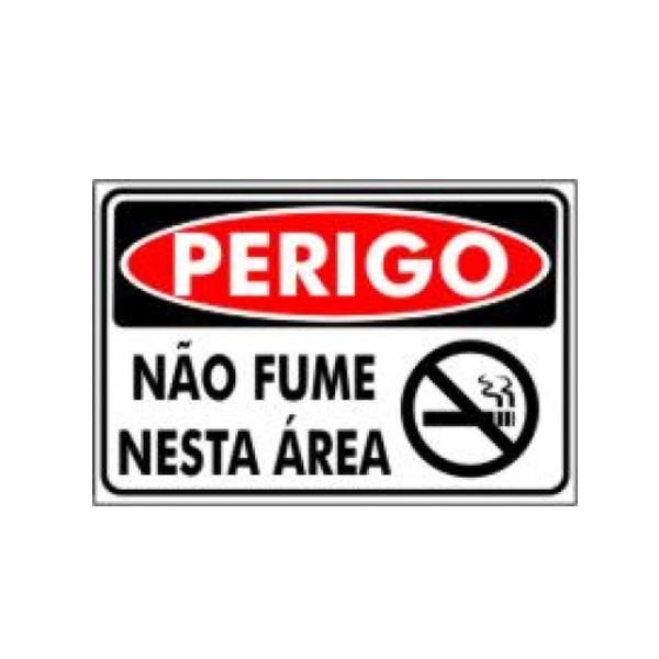 Placa Não Fume Nesta Área Pr5017 - Encartale 