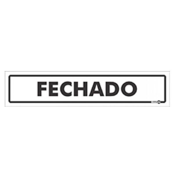 Placa Fechado Ps42 - Encartale 