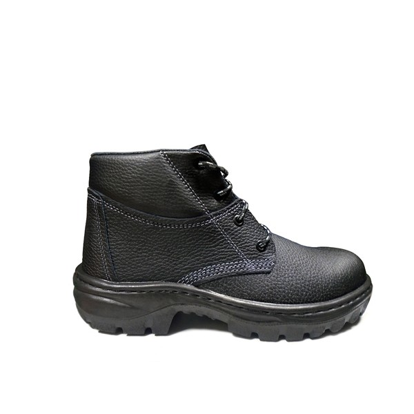 Botina PU Amarrar com Bico Preto - Cartom