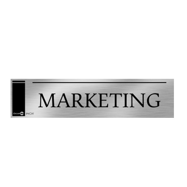 Placa Inox Marketing Pa45 - Encartale