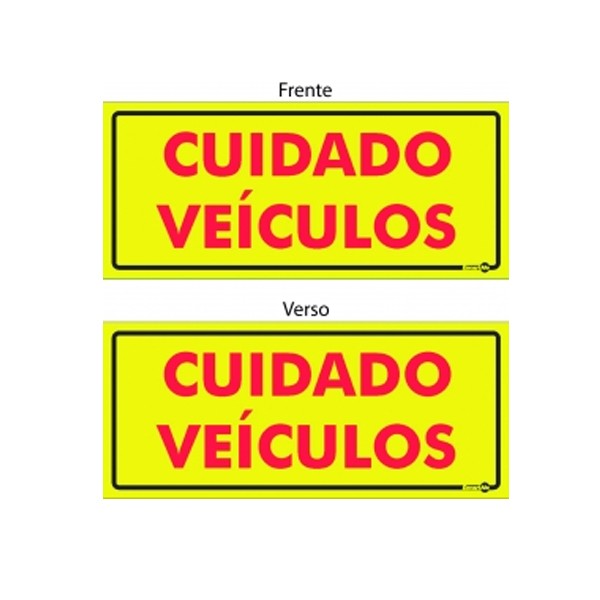Placa Cuidado Veículos Ps468 - Encartale 