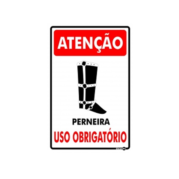 Placa Atenção Perneira Ps788 - Encartale