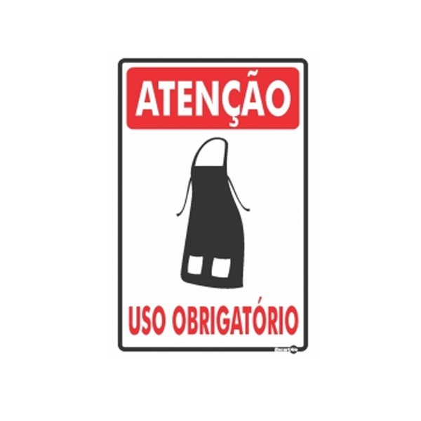 Placa Atenção Uso Obrigatório de Avental Ps653 - Encartale