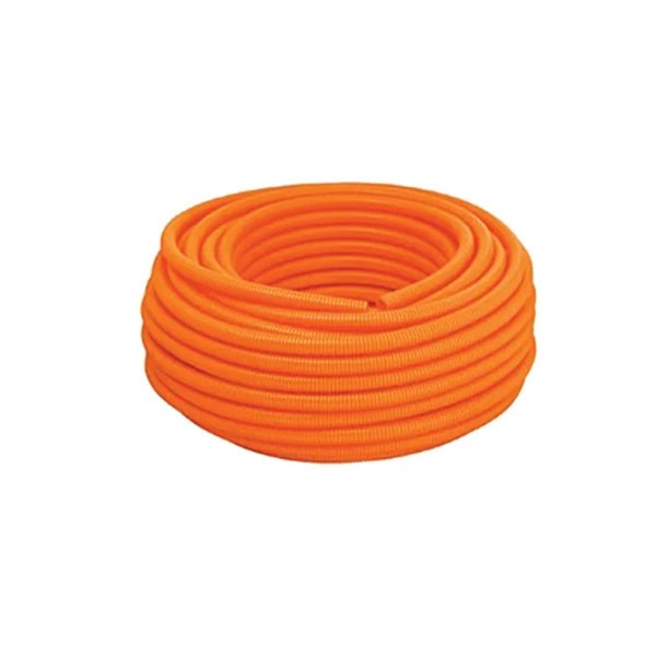 Eletroduto Corrugado Reforçado 1/2 Pol. 50m Laranja (Vendida por Metro) - Tigre 